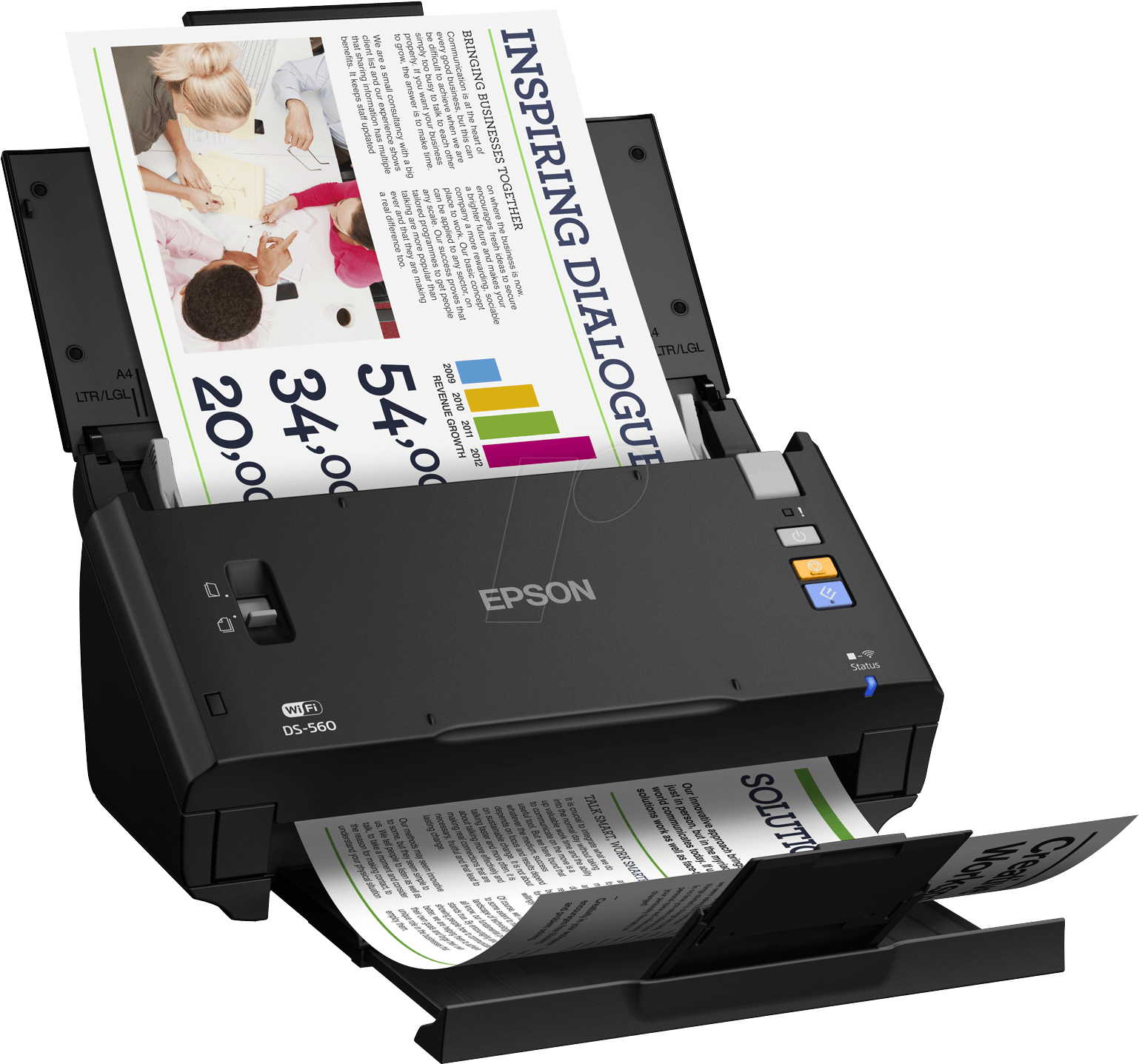 Scanners - Epson Ds 510 Scanner Price (1560x1460), Png Download