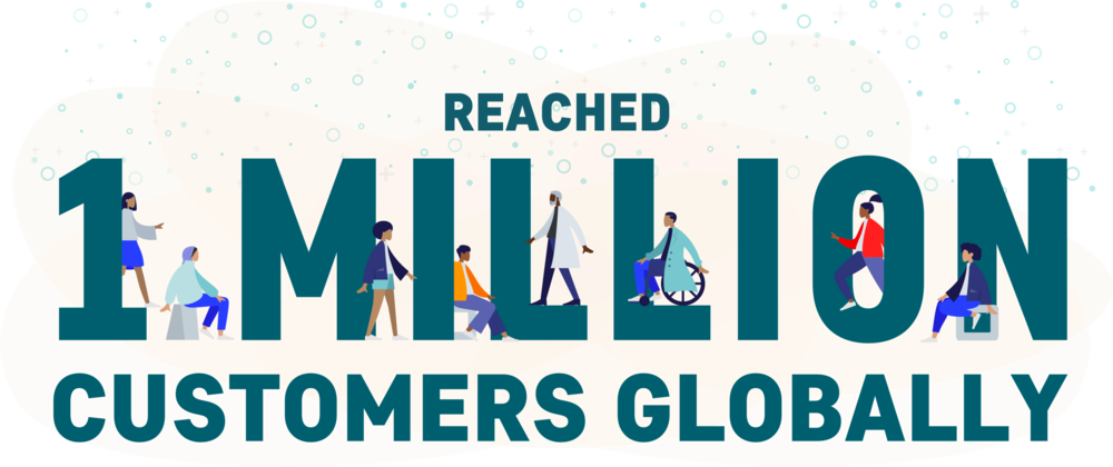 1 Million Customers - Global Warming Is A Hoax (1000x420), Png Download