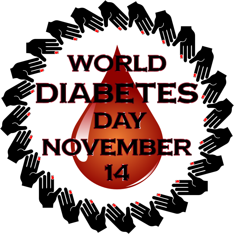 World Diabetes Day Fixed - Girl Monogram (770x770), Png Download