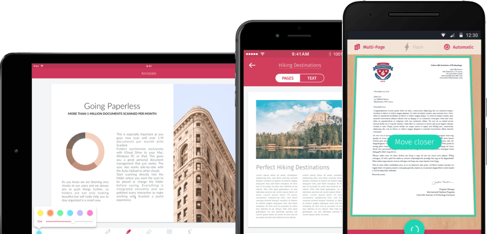 Discover The Amazing Features Of Scanbot - Scanbot Scanner App (960x461), Png Download