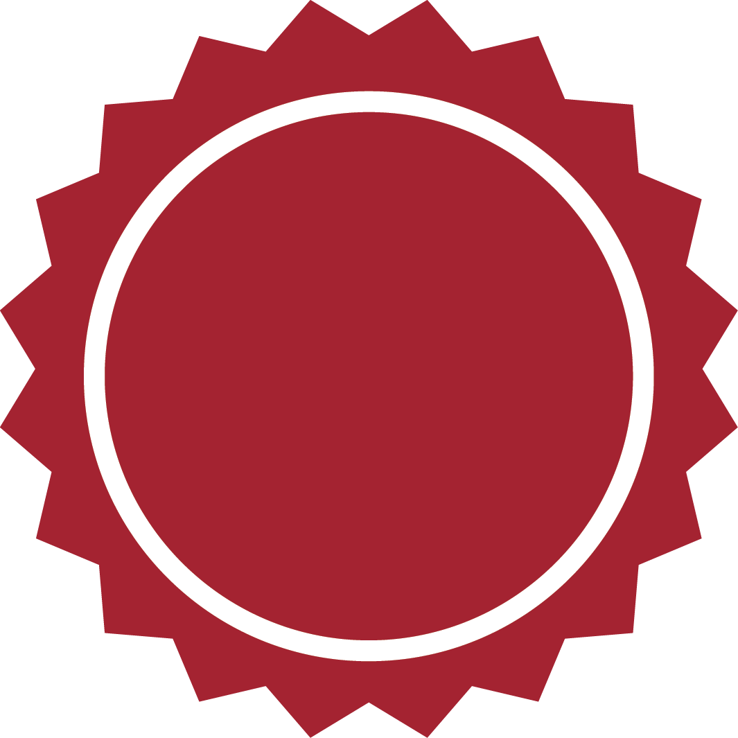 Red Round Wave Outline Banner - Maks (1065x1065), Png Download