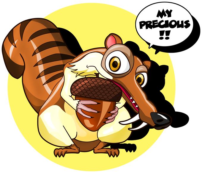 Scrat And Gollum - Scrat (680x581), Png Download