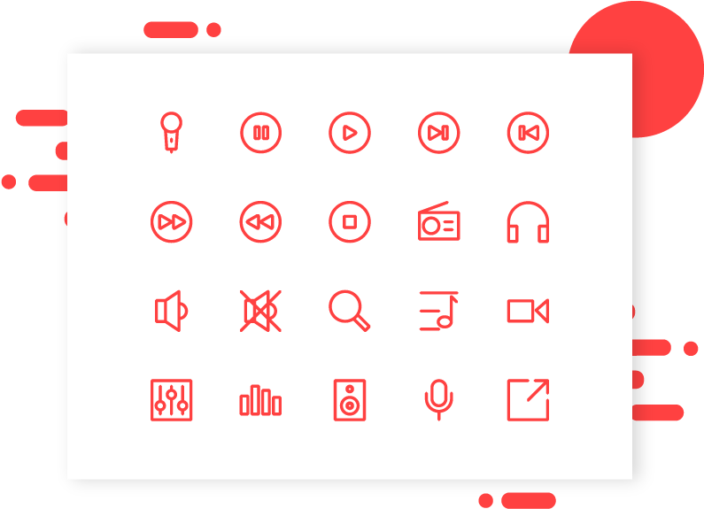 Music Icon Symbol Music Icon Outline Line Icon App - Circle (800x600), Png Download