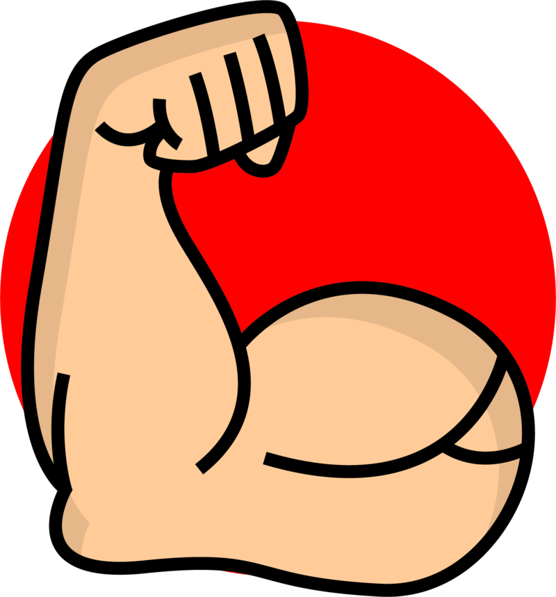 Limb Upper Strong Arm Icon Free Download Image - Clip Art Strong (800x859), Png Download
