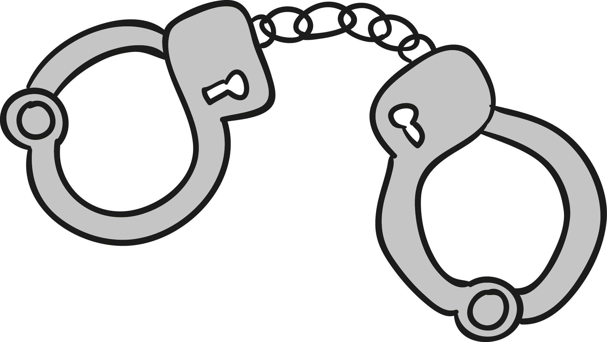 Handcuffs Clip Art (2119x1194), Png Download