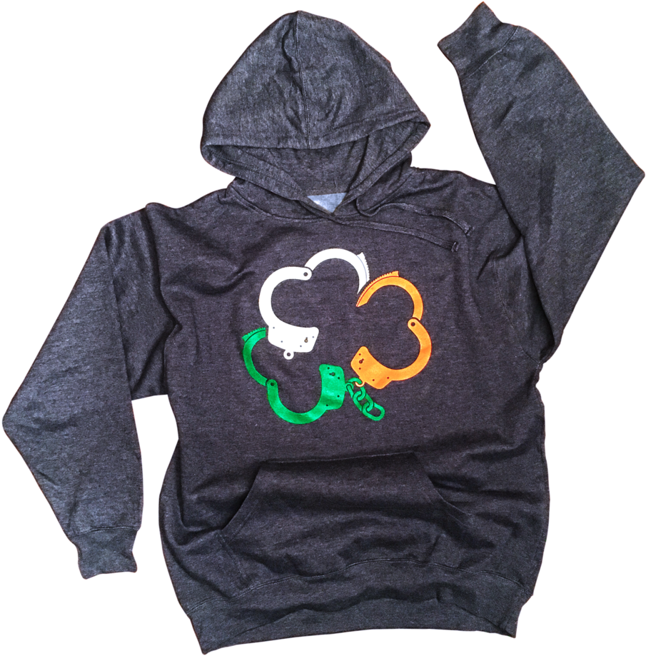 "irish Handcuffs" Hoodie Off-duty Outfitters - Hoodie (931x1024), Png Download