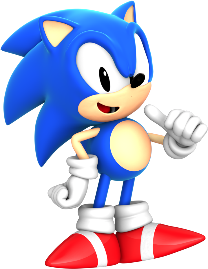 Classic Sonic Png - Sonic Mania Sonic 3d (788x1013), Png Download