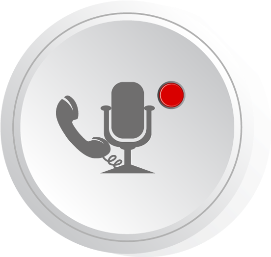 Call Rec Icon - Circle (1190x530), Png Download