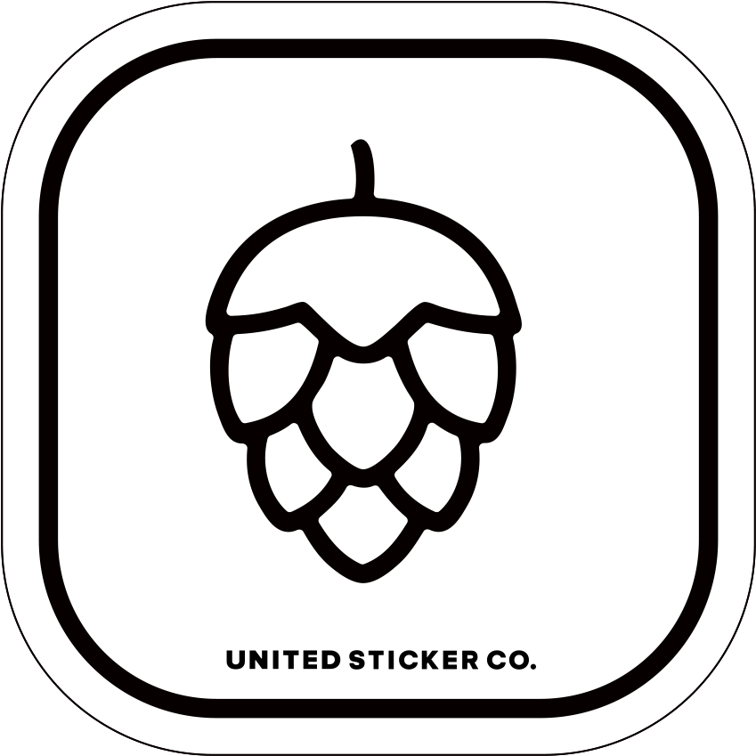 Hops Icon Badge Sticker - Beer (900x900), Png Download