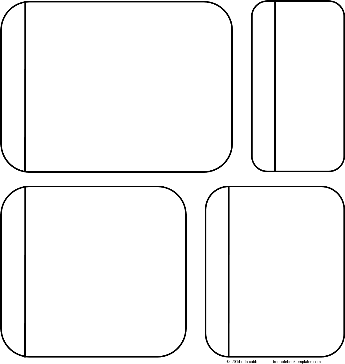 Flapbook Layered Page 4 Flap Rounded (1119x1189), Png Download