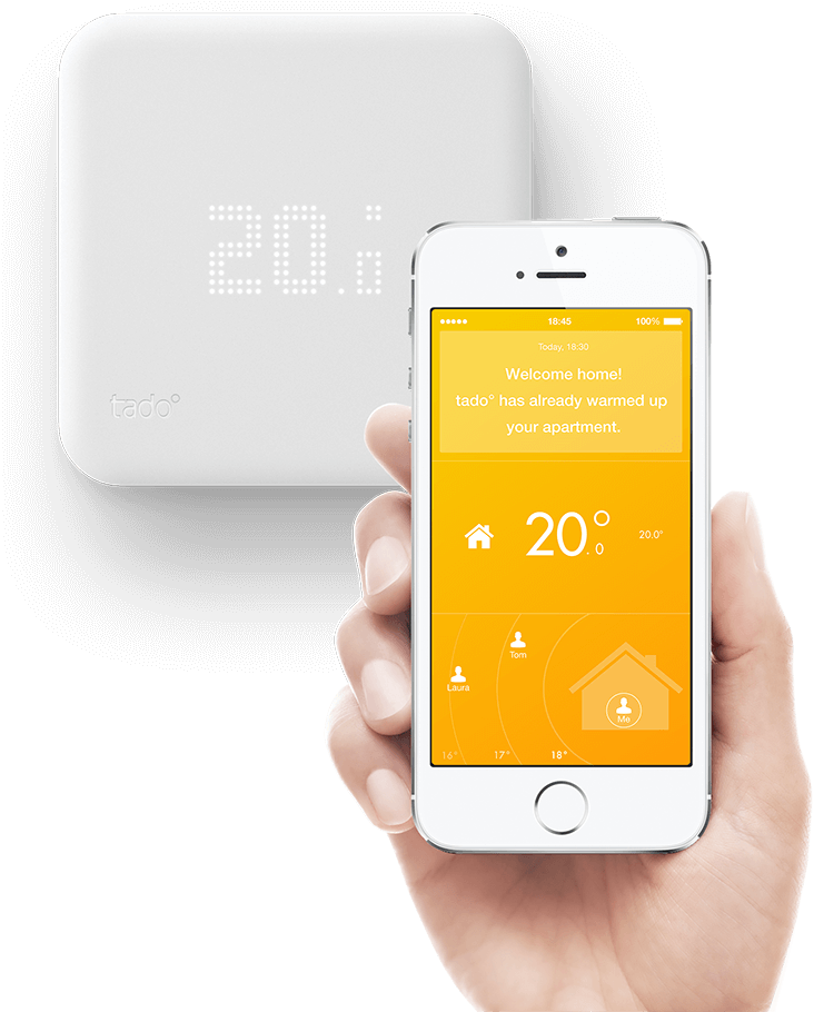 Take Control Of Your Heating With A Tadoo Smart Thermostat - Raumthermostat Über App Steuern (800x952), Png Download
