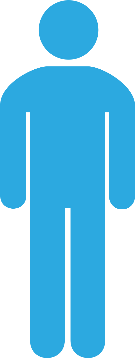 Min Height - 42" - Man And Woman (1752x1449), Png Download