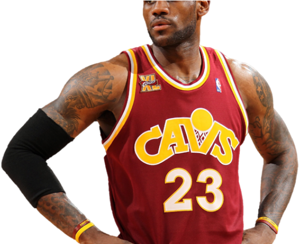 Lebron James Clipart Cavs - Wilt Chamberlain And Lebron (640x480), Png Download