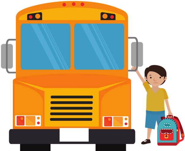 Back To School - School Bus (615x516), Png Download