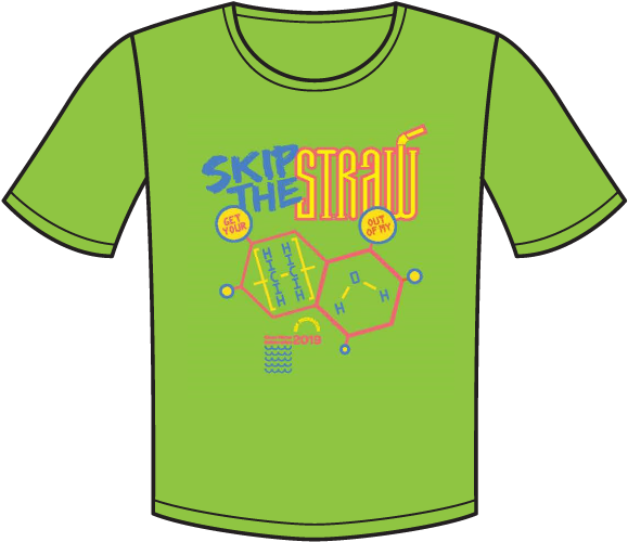Skip The Straw T-shirt - Active Shirt (800x600), Png Download