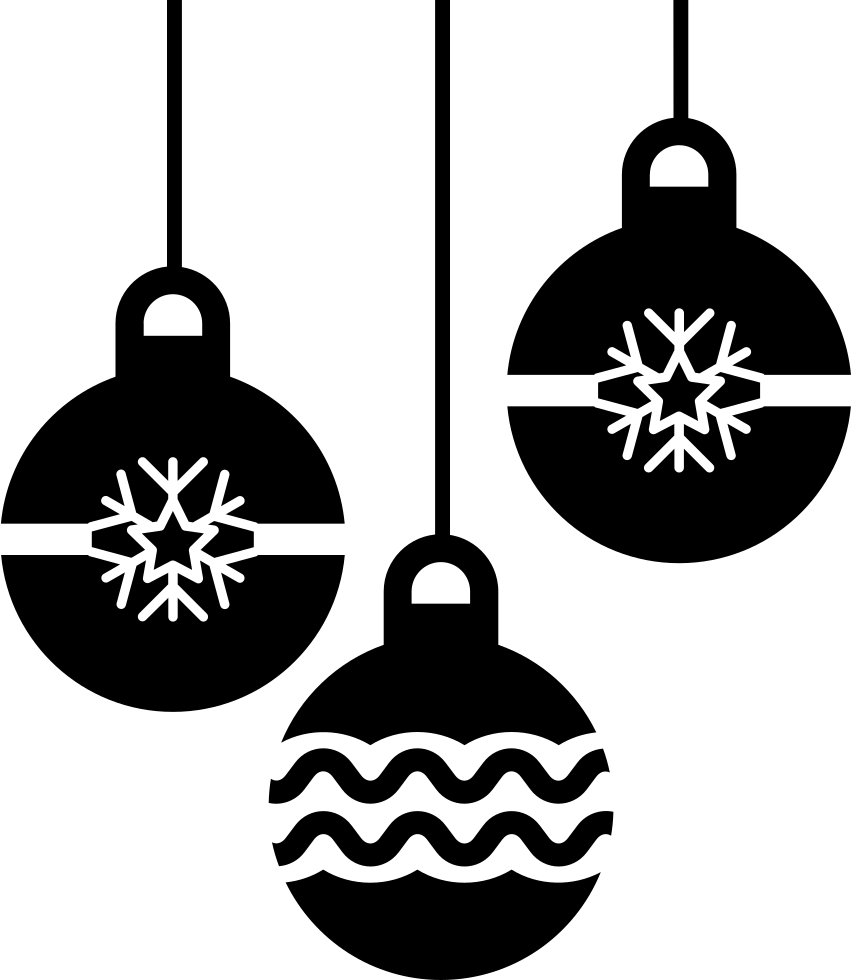 Png File Svg - Christmas Balls Icon (851x980), Png Download
