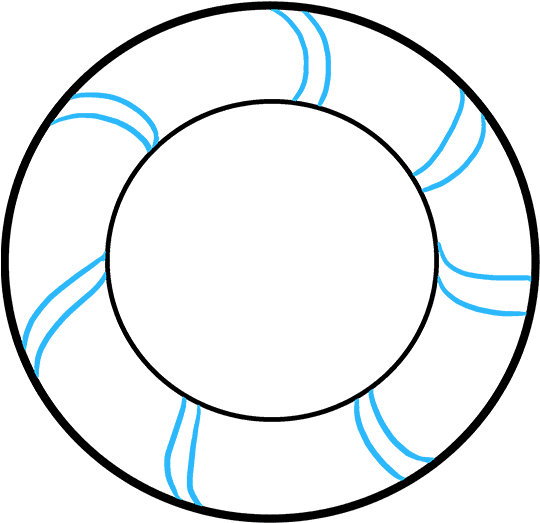 How To Draw Christmas Wreath - Circle (680x678), Png Download