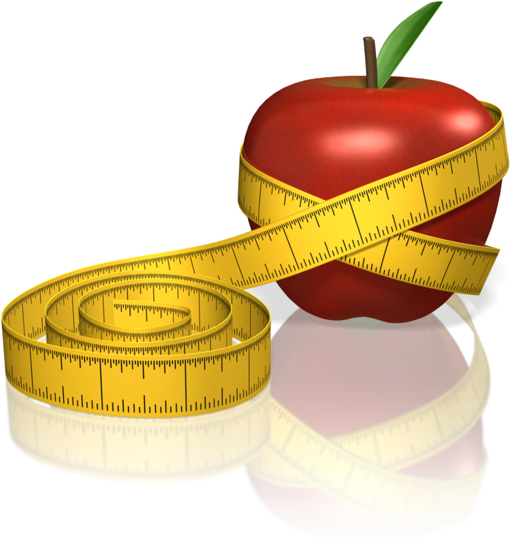 Workplace Wellness Tax Ramifications - Tape Measure Around Apple Cartoon (800x800), Png Download
