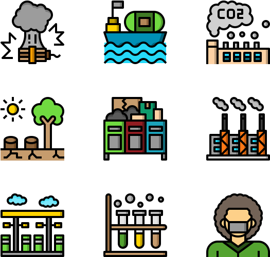 Pollution (600x564), Png Download