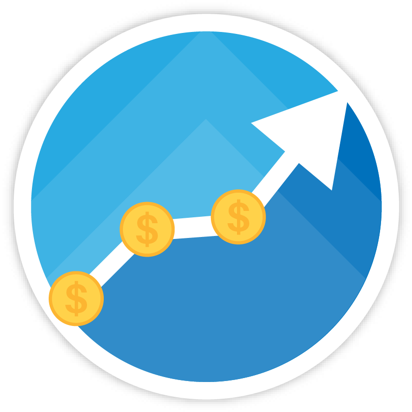 Bnf Increase Revenue - Chart Circle Icon (854x854), Png Download