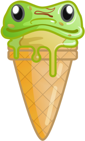Gecko Reptile Vector Illustration Design Animals - Ice Cream Cone (800x600), Png Download