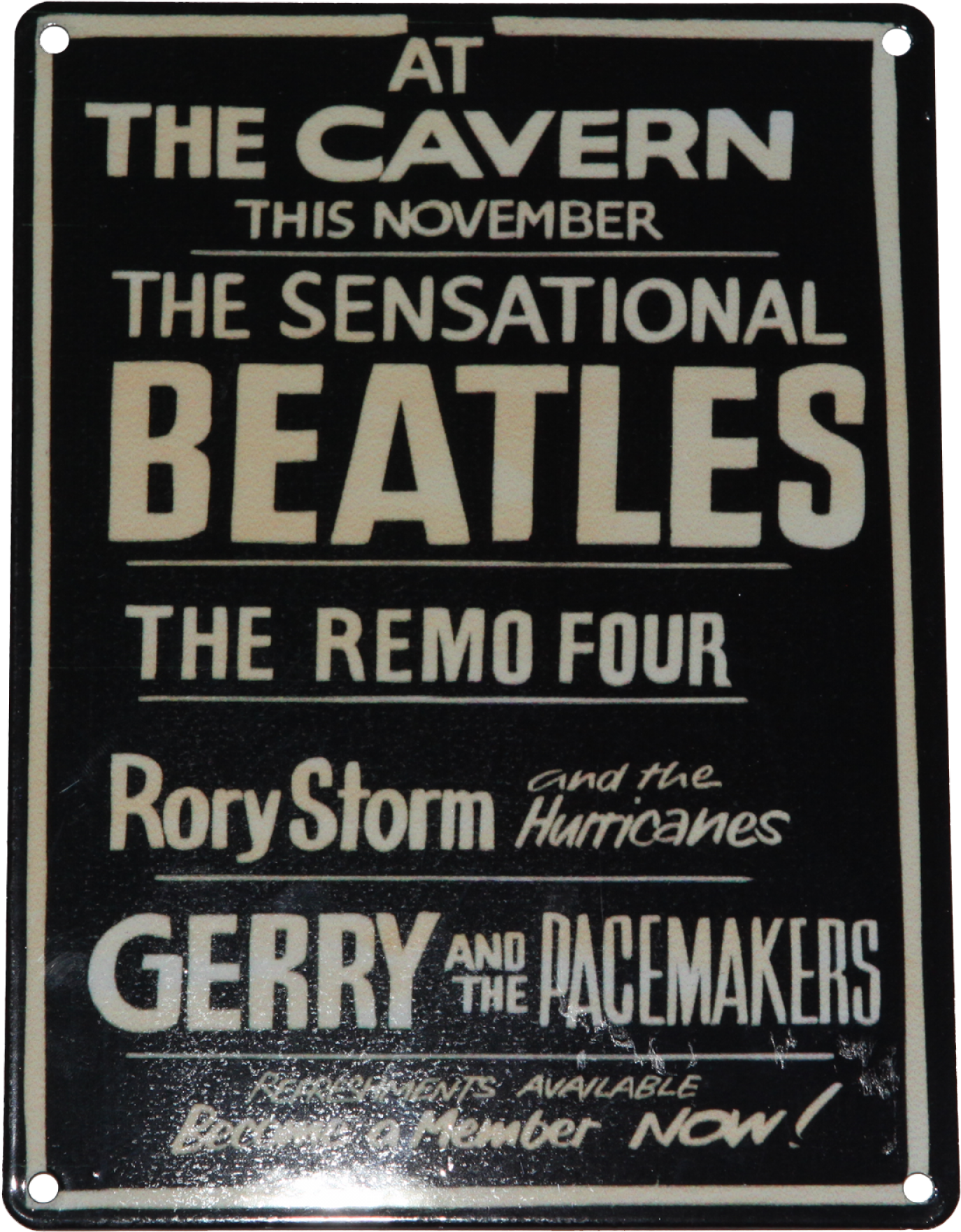 Tin 006 Blk - Beatles Cavern Club Poster (2000x2000), Png Download