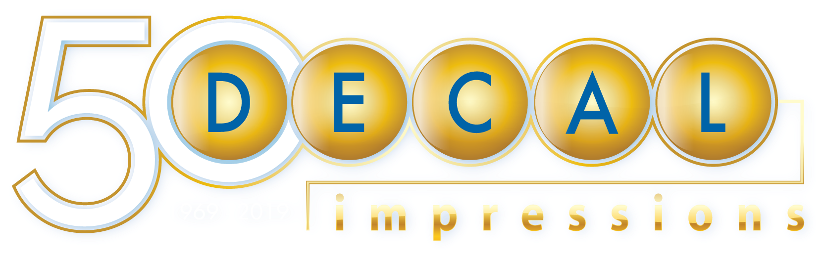 Decal Impressions - Circle (1850x700), Png Download