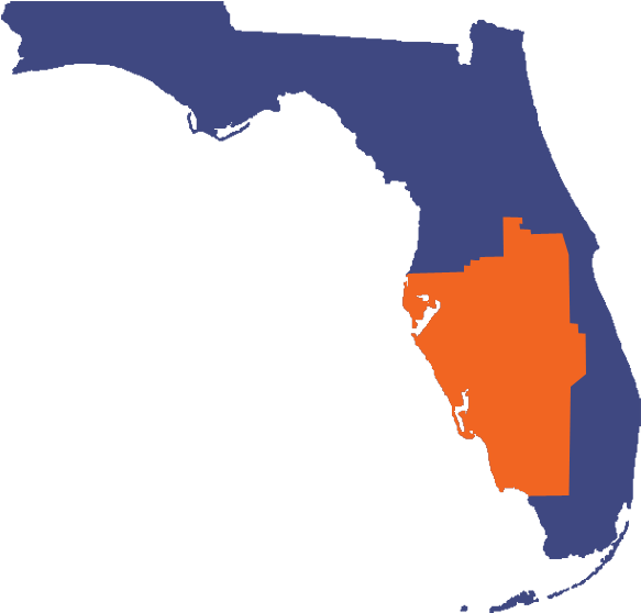Clientuploads/map Cortez Industrial - Florida Election Map 2018 (595x567), Png Download