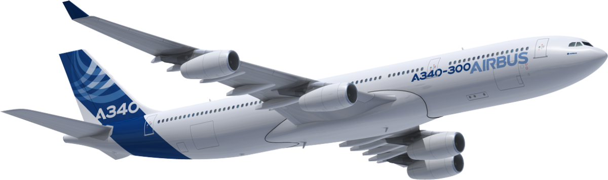 A340-300 - Airbus A330 Png (1200x355), Png Download