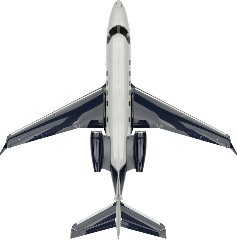 Phenom 300e - Embraer Phenom 300 Top (797x811), Png Download