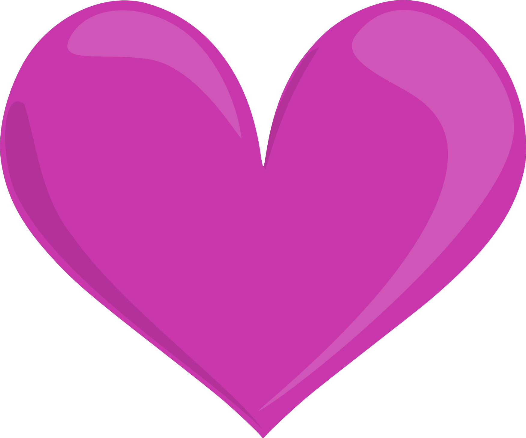 Aqua Heart Lilac Heart Orchid Heart - Purple Heart With Transparent Background (1751x1459), Png Download
