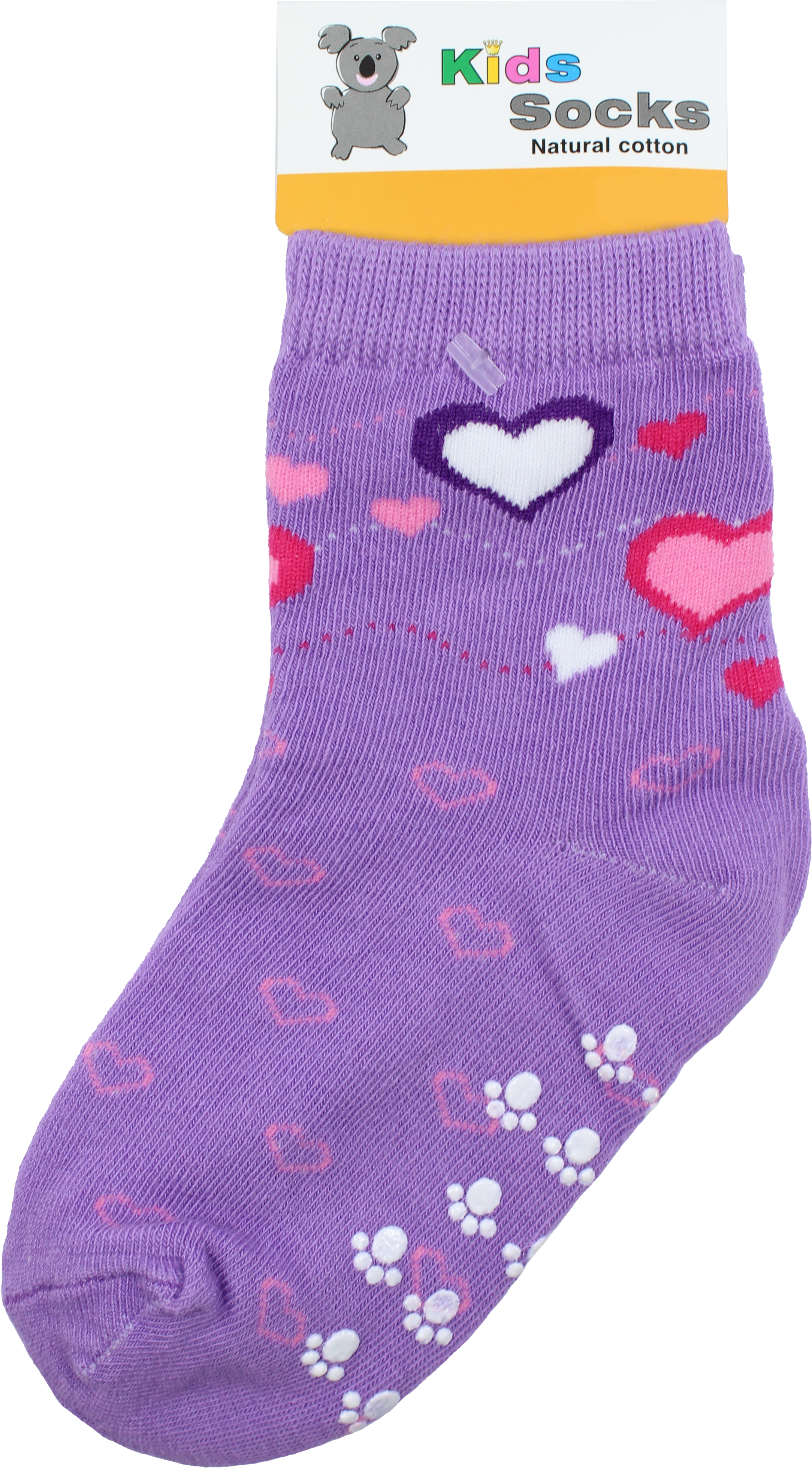 Purple Hearts A - Sock (3456x5184), Png Download