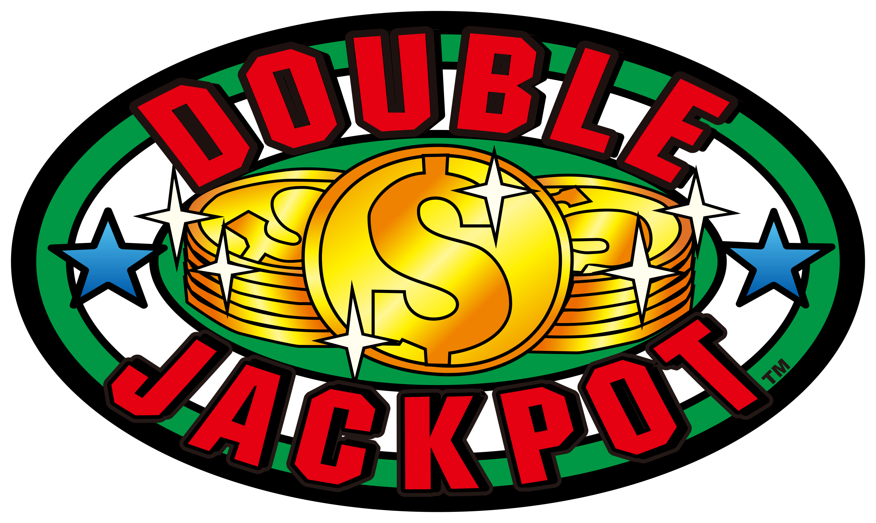 Double Jackpotâ„¢â Is A 3 Reel 1 Line Stepper Slot - Emblem (2827x1690), Png Download