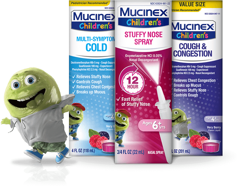 Playtime Is Over When A Cold Kicks In - Mucinex Children's Stuffy Nose Nasal Spray (778x602), Png Download