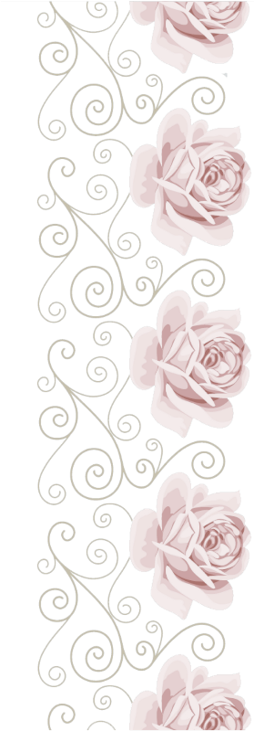 Mq Swirl Swirls Rose Pink Border Borders Flower - Garden Roses (1024x1024), Png Download