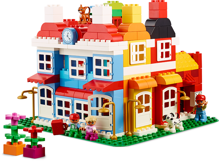 Tower Of Imagination Lego Duplo Haus, Lego Duplo Train, - Duplo Lego House Ideas (747x550), Png Download