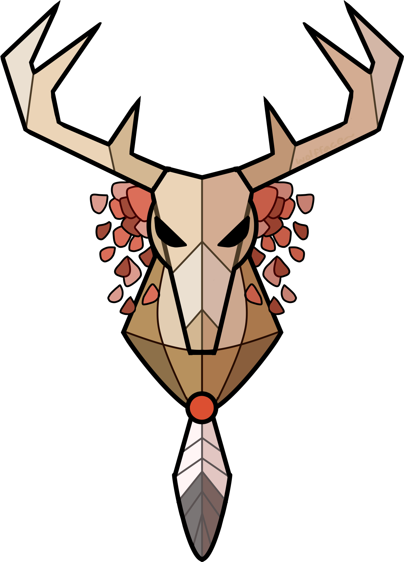 Geometric Deer - Illustration (2000x2000), Png Download