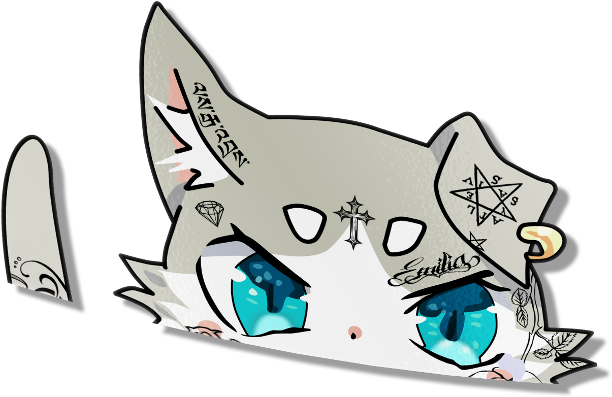 Image Of Peeking Puck - Cartoon (1498x1498), Png Download