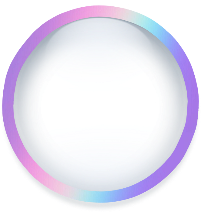 Geometric Geometry Purple Circle Round Blue Pink Tumblr - Circle (1024x1024), Png Download