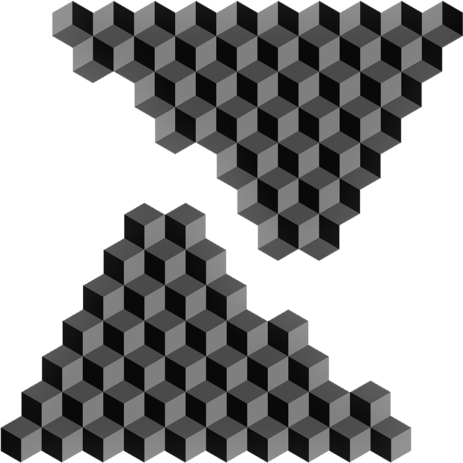 Geometric Minimal Hexels Trixels Isometric Monochrome - Router (1000x1000), Png Download