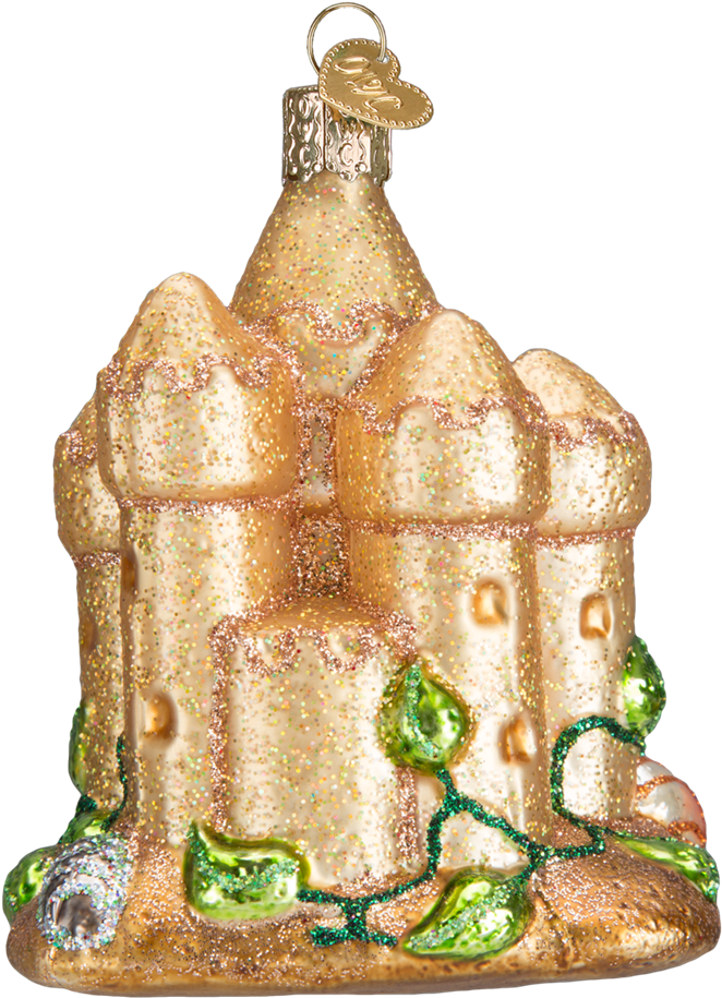 Glass Sand Castle Ornament - Figurine (1000x1000), Png Download