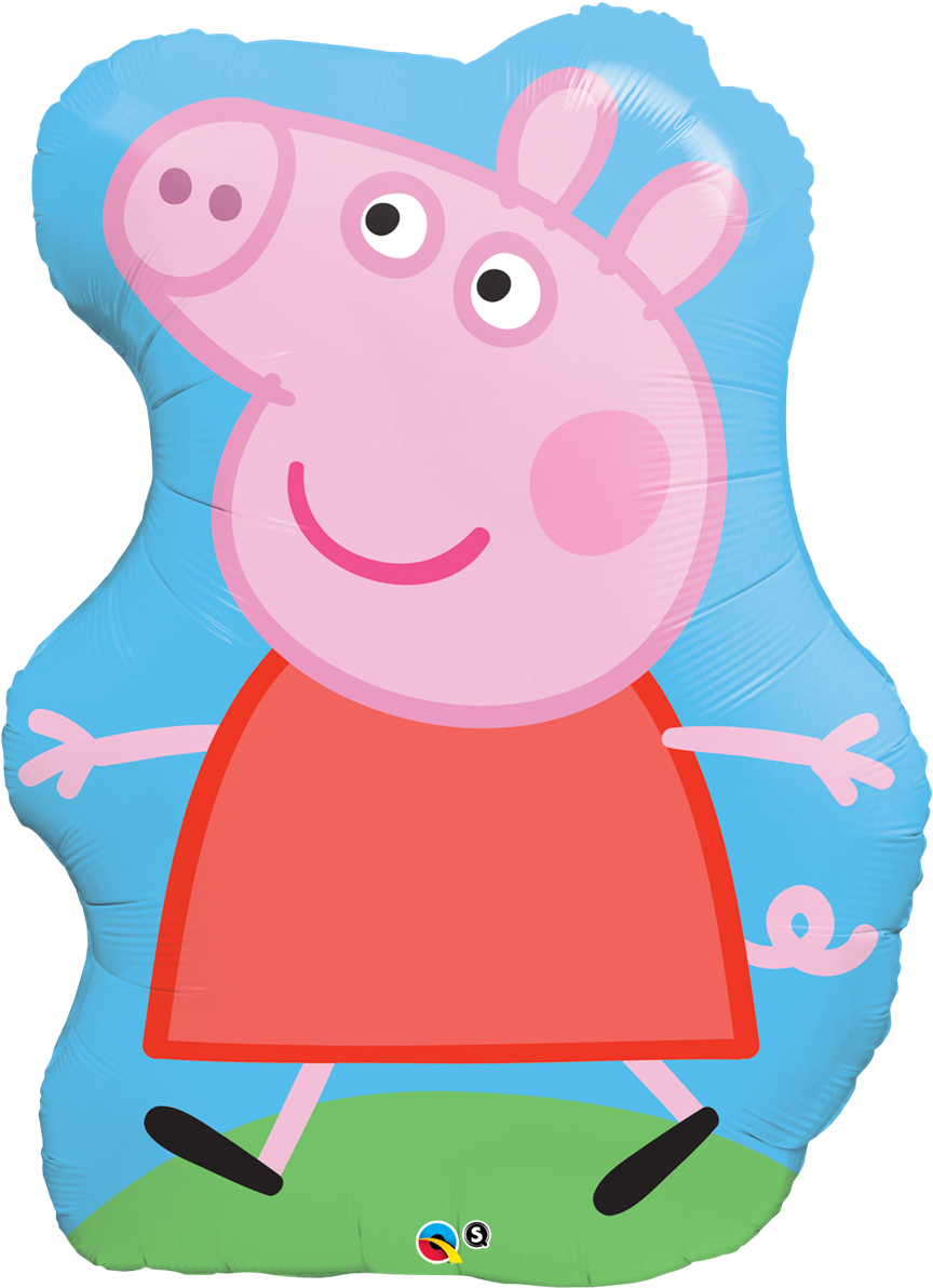 35" Peppa Pig Balloons All American Balloons - Globo Helio Peppa Pig (923x1200), Png Download