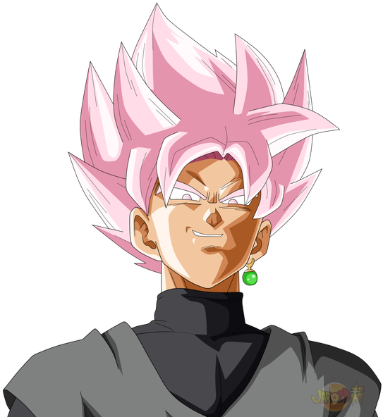Goku Black Ssj Rose Face By Jaredsongohan-daf6d0z - Goku Black Ssj Rose Face (550x594), Png Download