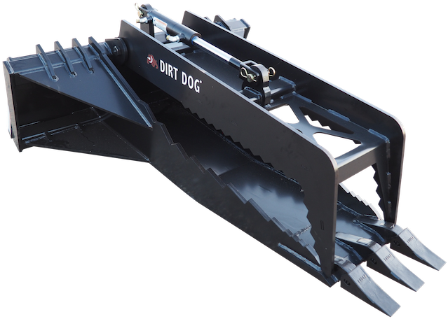 Dirt Dog Stump Bucket And Grapple - Weapon (700x525), Png Download