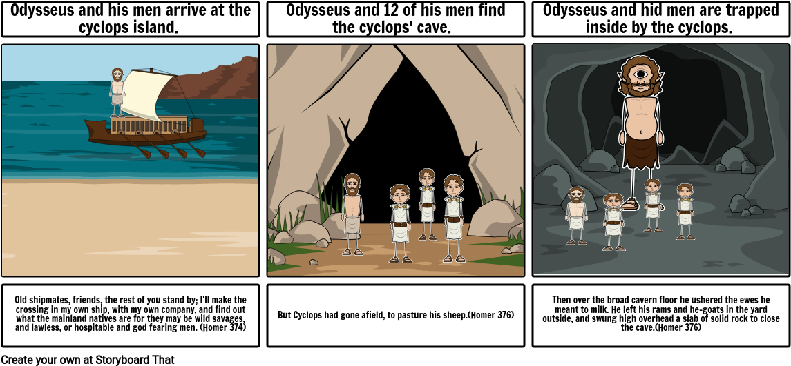 The Cyclops - Cartoon (1165x550), Png Download