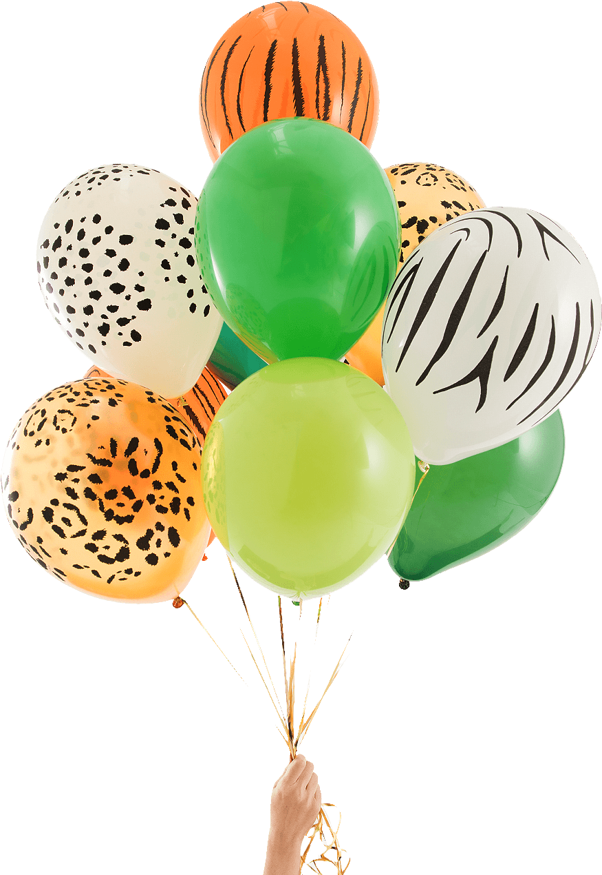 Jungle Party Balloon Bunch - Balloon (1400x1400), Png Download
