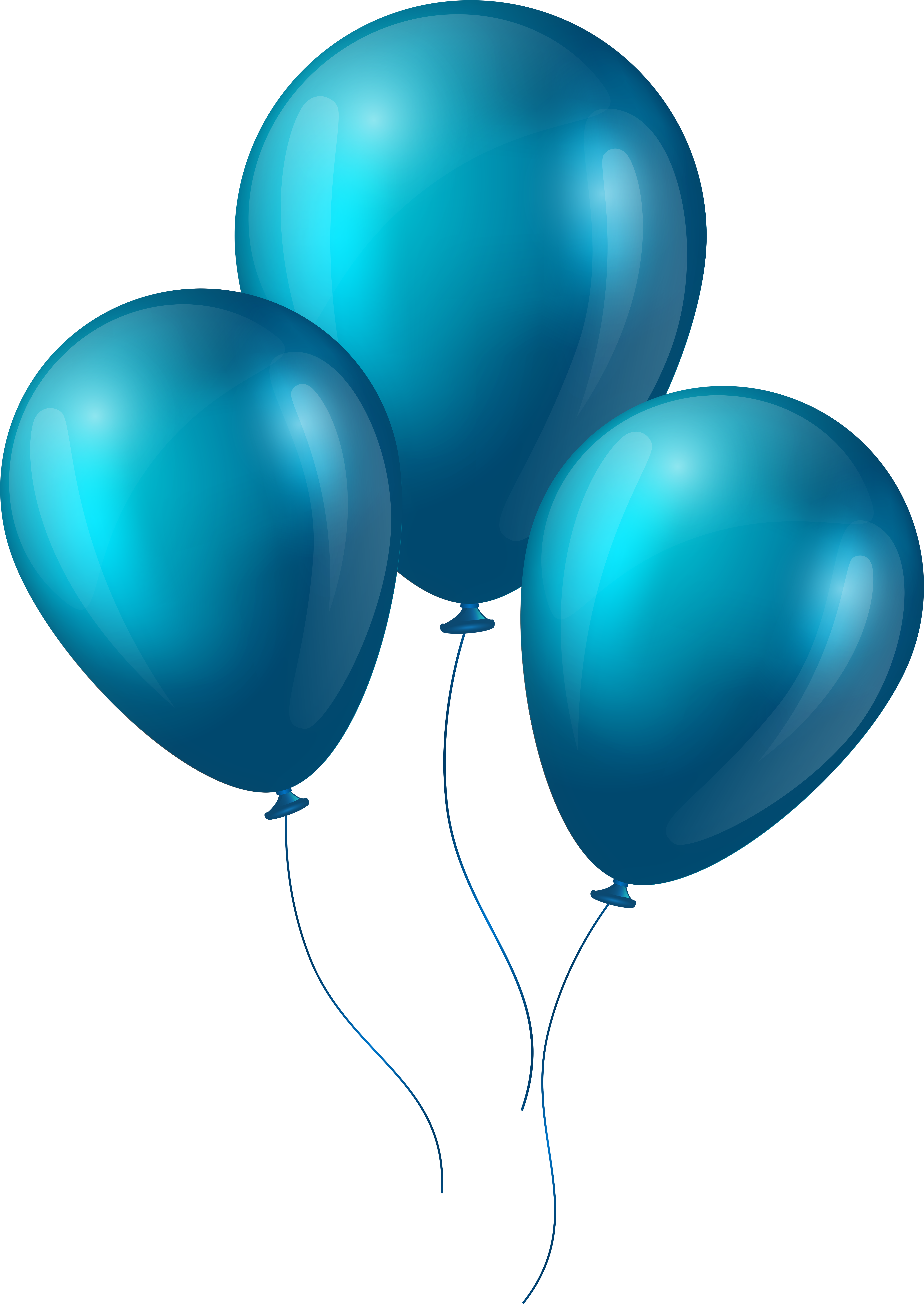 Blue Balloons Png Image - Balloons Png (5693x8000), Png Download