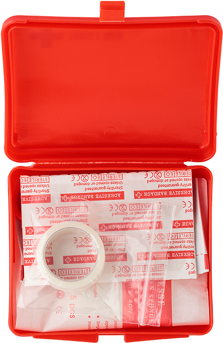 10 Piece First Aid Kit In Plastic Box - First Aid Kit (700x700), Png Download