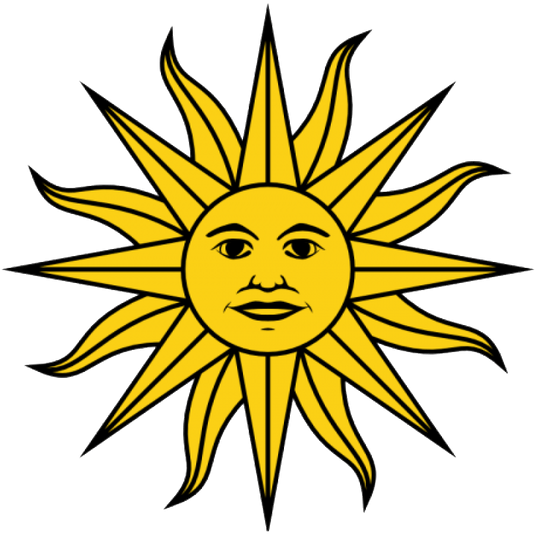 The Colors Of The Uruguayan National Flag Are Taken - Escudo De La Bandera De Uruguay (640x567), Png Download