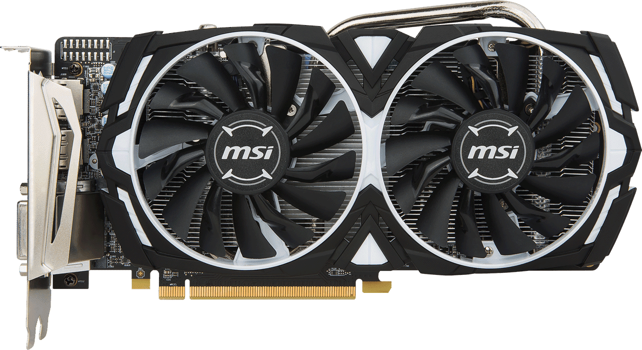 Armor Graphics Cards Are Perfect For Gamers And Case - Msi Armor Rx 570 (1280x699), Png Download